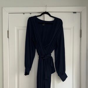 City Chic Deep Blue Long Sleeve Dress